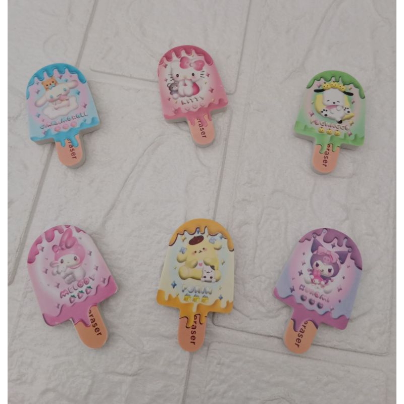 

Penghapus Sanrio Bentuk Ice Cream / Penghapus Sanrio Bulat