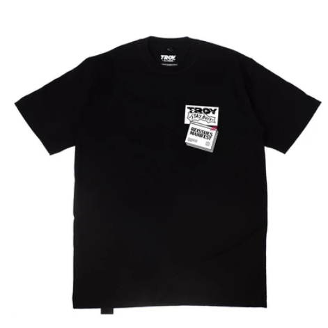 TroyCo T-Shirt Kaos Hitam Stay Busy Series Reissues Manifest combed 24s