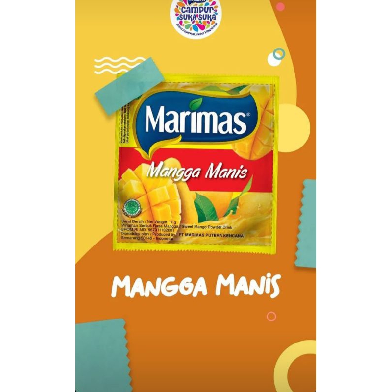 

minuman serbuk sachet marimas