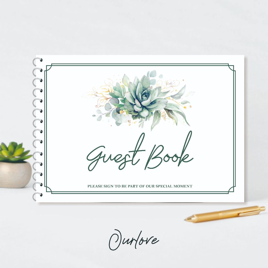 

[READY] BUKU TAMU PERNIKAHAN / GUEST BOOK HARD COVER MURAH (WGB-02)