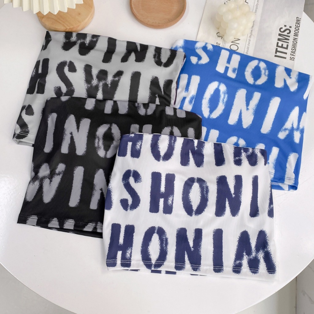 Murah  Top Motif Kemben Bra ( Dapat Tali Stap Bening )