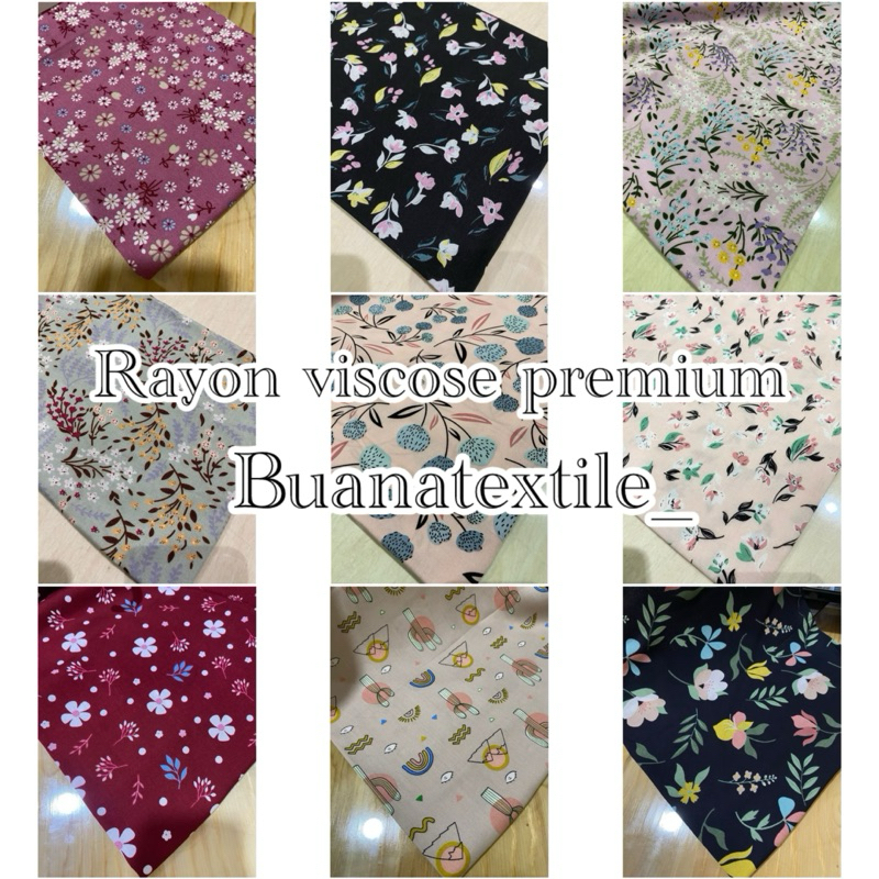 KAIN RAYON VISCOSE PREMIUM | KAIN KATUN RAYON MOTIF PREMIUM | KAIN RAYON METERAN | KAIN KATUN RAYON 
