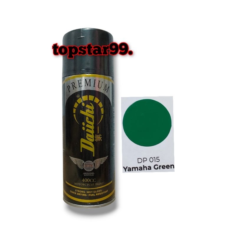 Pilok Cat Daichi Premium Hijau Yamaha Green 015 Glossy Mengkilap Daici 400cc