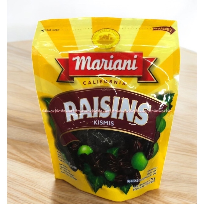 

Mariani California Raisins Kismis 170gram Buah Kismis Kering Raisin Maria ni