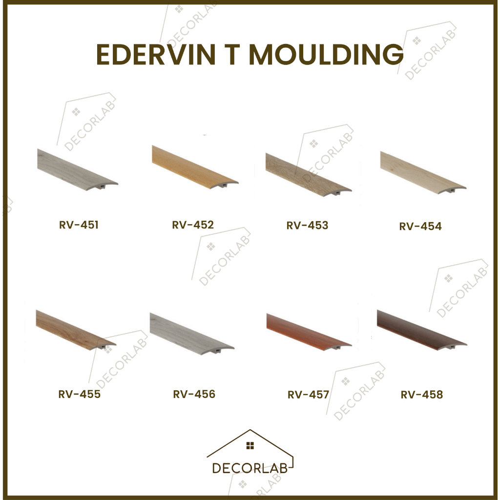 T-Moulding LVT Edervin - Lis Siku L Tangga PVC/Lis Parkit Lantai Laminate Flooring