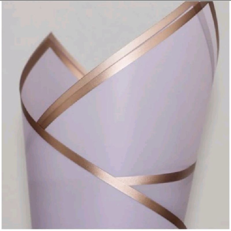 

kertas buket ,kertas cellophane buket bunga gold line