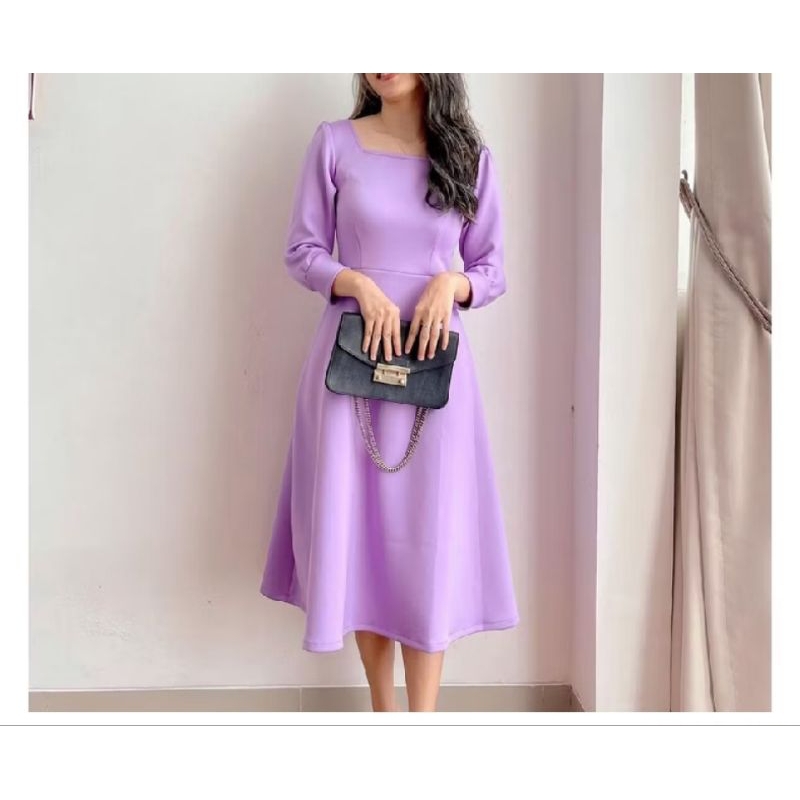 Drass Murah Wanita Cantik Dreaa Wanita Selutut Bj Ke Greja Prempuan Selutut Dres Nataru Driss Modern