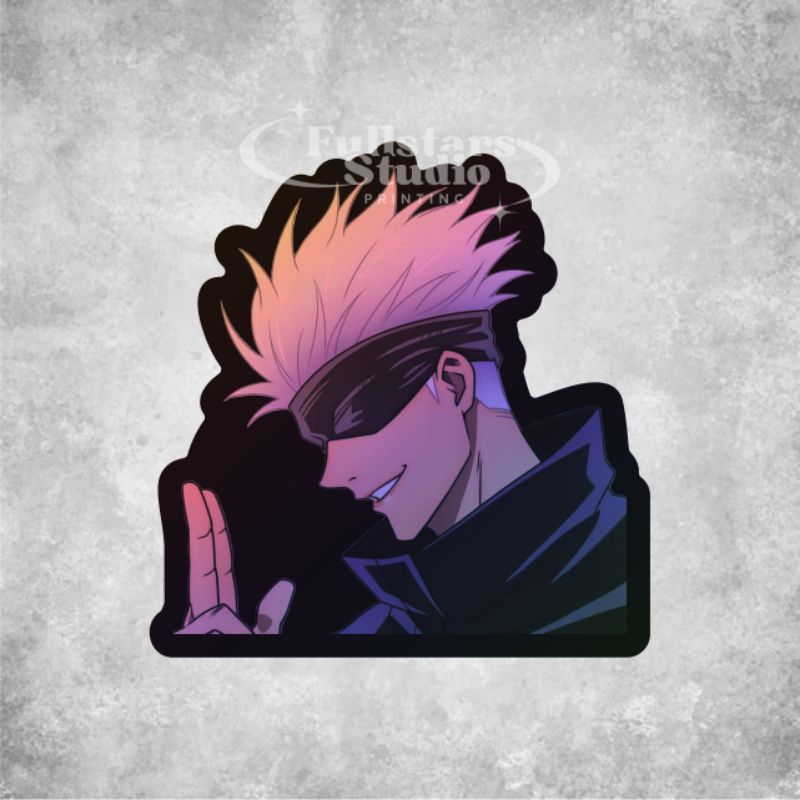 

[READY STOK] Stiker Hologram Gojo Satoru