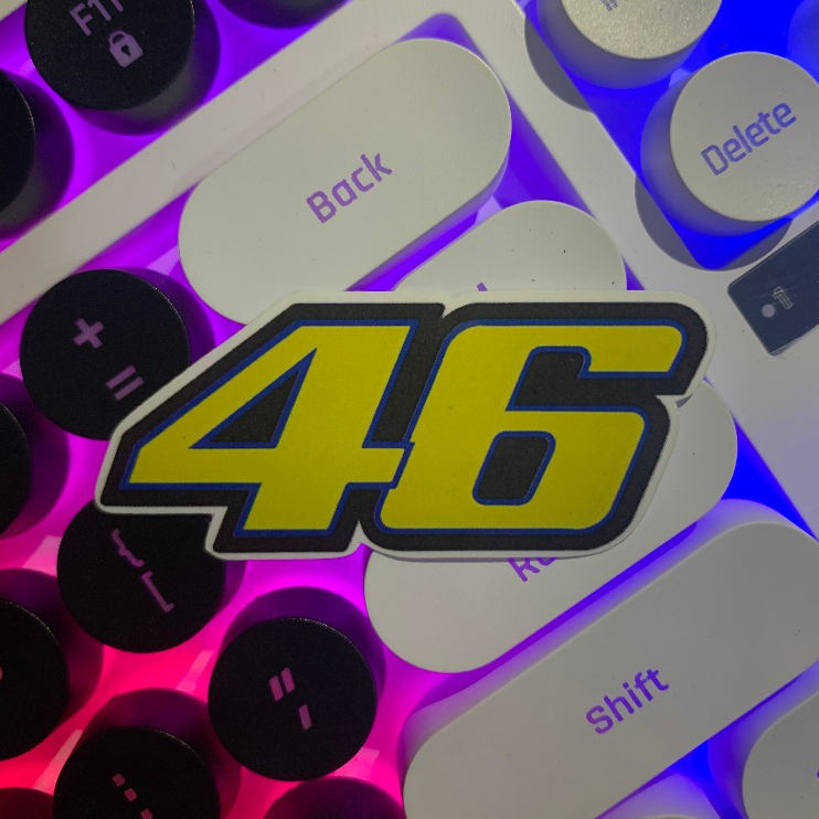 

STIKER VALENTINO ROSSI "46" /STIKER AESTETHIC / STIKER ANTI AIR