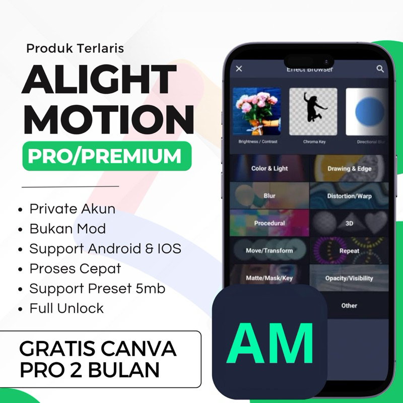 ALIGHT_MOTION AM PREMIUM PRO PRIVATE (BISA A4KUN SENDIRI) BISA IOS IPHONE dan ANDROID PRIVATE LEGAL 