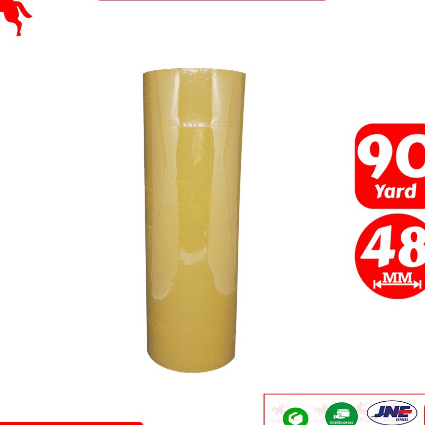 

Extra Lakban OPP Tape Lakban Coklat KSATRIA Tape 9 Yard 1 Slop
