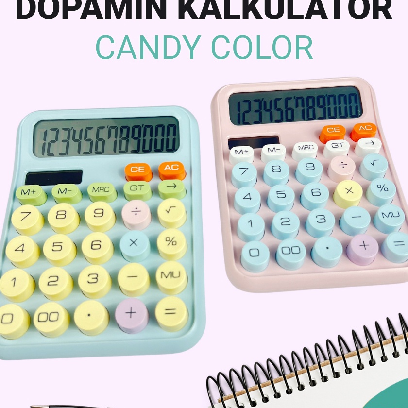 

KP8 Kalkulator Warna Permen Keyboard Kalkulator Tenaga Surya 12 Dit DX818