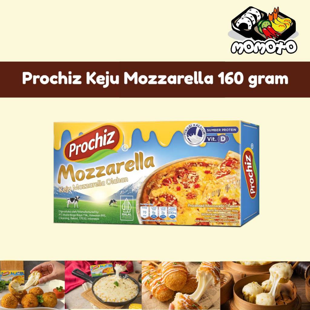 

Prochiz Keju Mozarella 160 gram Pizza Mozarela Cheese Tarik Moza Leleh Melar