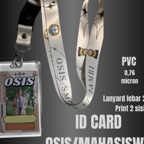 Hot ID Card OSIS  Mahasiswa Fullset Custom