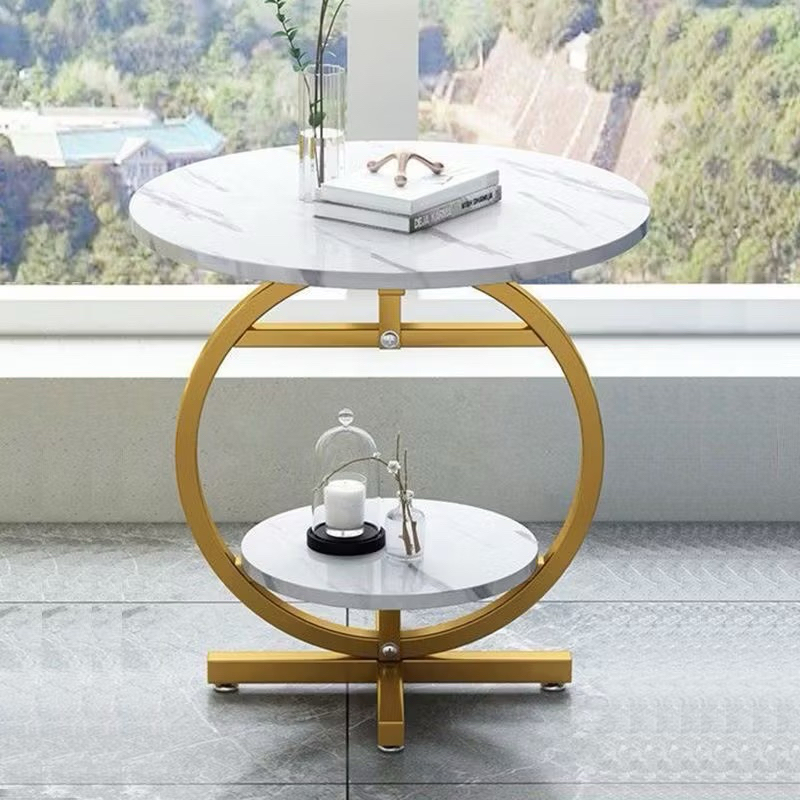 Meja Besi Bulat Meja Pojok Minimalis Modern