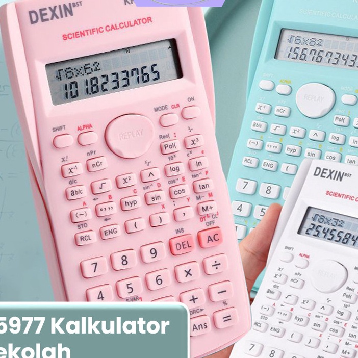 

KI3 FASHION FAIR S5977 Kalkulator Sekolah Kalkulator Scientific Kalkulator Ilmiah 24 Fungsi Kalkulator Sains Kalkulator SinCosTan