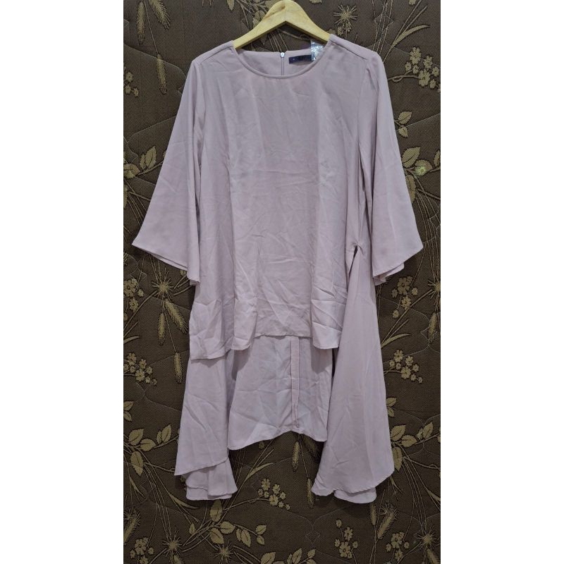Elzatta - Tunik Sarimbit Lovia lilac size XL