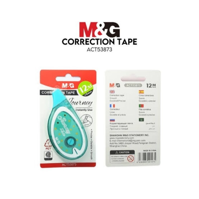 

CORRECTION TAPE ACT53873 M&G 12MX5MM / PITA KOREKSI JOURNEY M&G