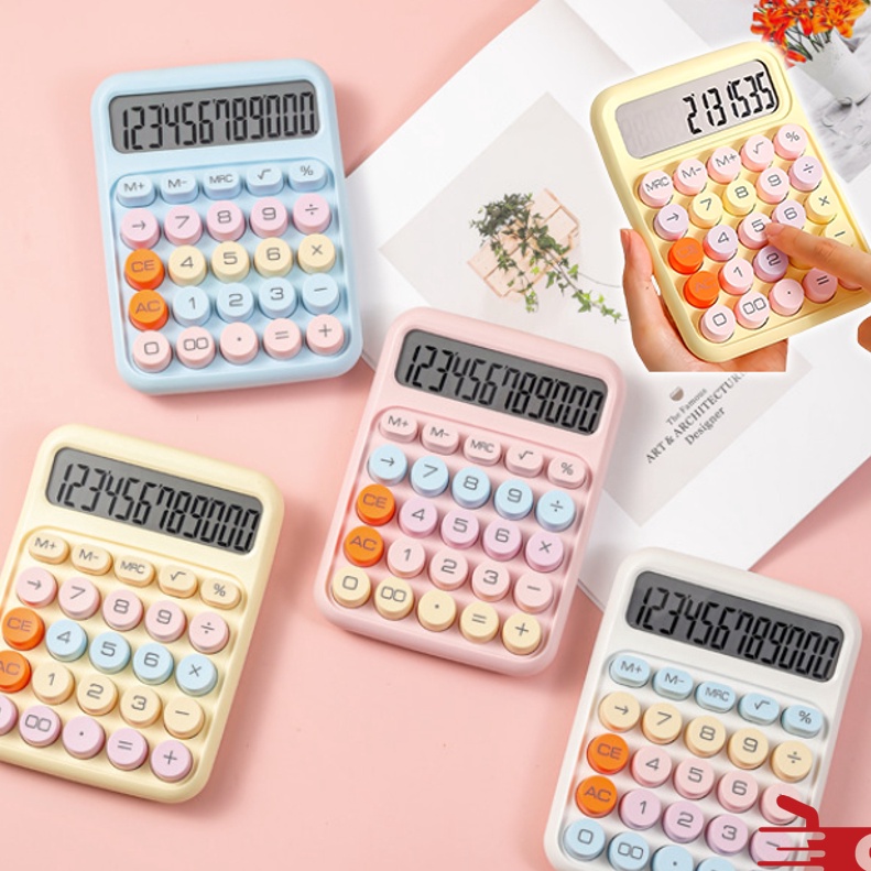 

KI3 OSM 6187 Display Keyboard Dot Mekanik Cute Calculator Electronic Warna Kalkulator Dengan Desn Menawan