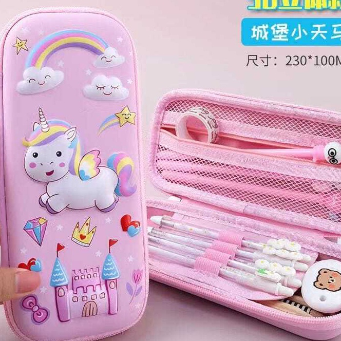 

Terbaru nicky888 Pensil Case 3D Timbul EVA Kotak Pensil 3D Anak Seoklah Tempat Pensil Model 3D Timbul