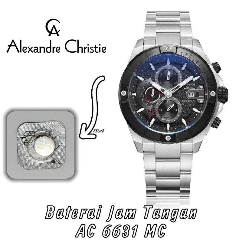 Baterai Jam Tangan Original Alexandre Christie AC 6631 MC