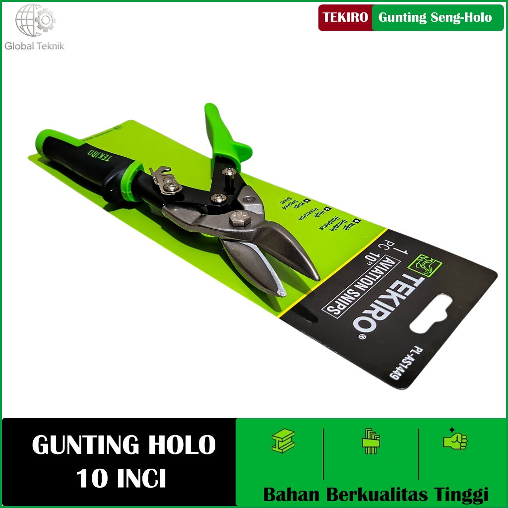 

TEKIRO GUNTING SENG AVIATION SNIPS 10 INCH Gunting baja ringan / gunting plat GUNTING SENG TEKIRO 10