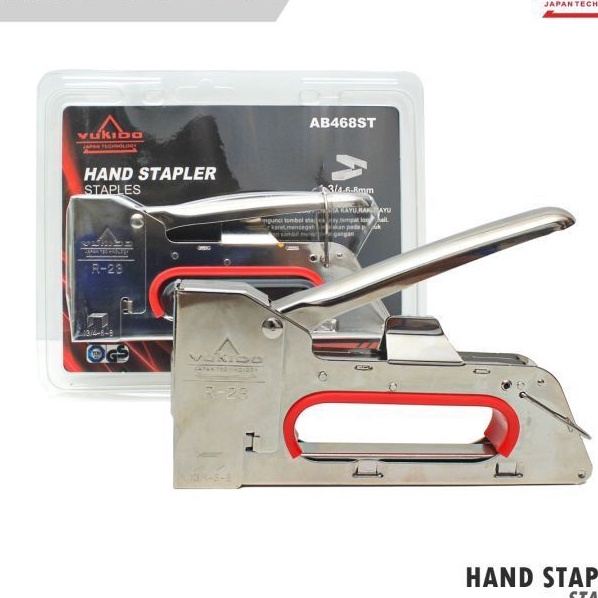 

KI3 Staples Tembak R23 Gun Tacker Stapler Staples Perekat Powerfull YUKIDO isi staples 8mm dan 6mm