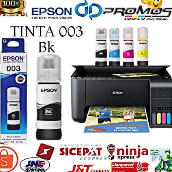 HJ6 Tinta 3 Orinal Printer L111 L121 L311 L321 L315 L325 L519 L529 Loseepack 65ml  Tanpa Kemasan  se