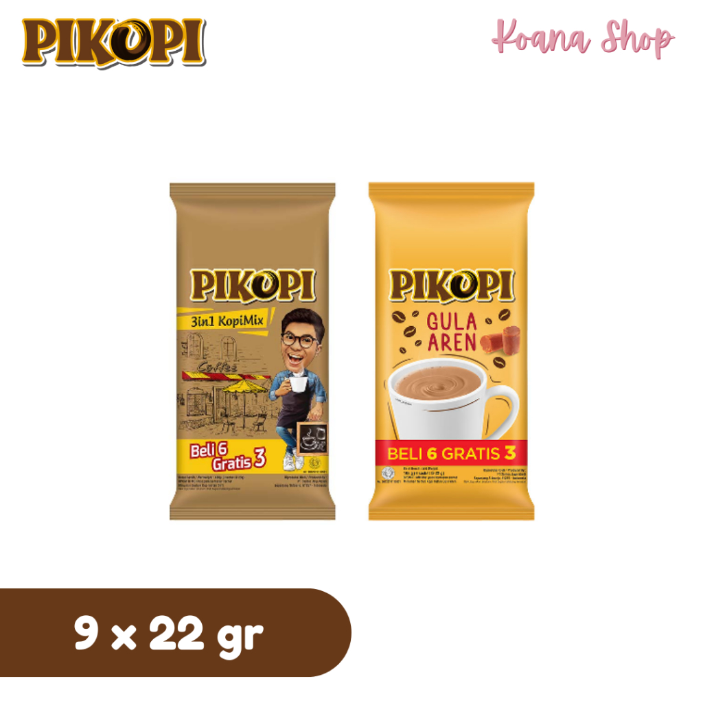 

Pikopi Kopi Instan Gula Aren/3in1 Kopi Mix 9x22 gr