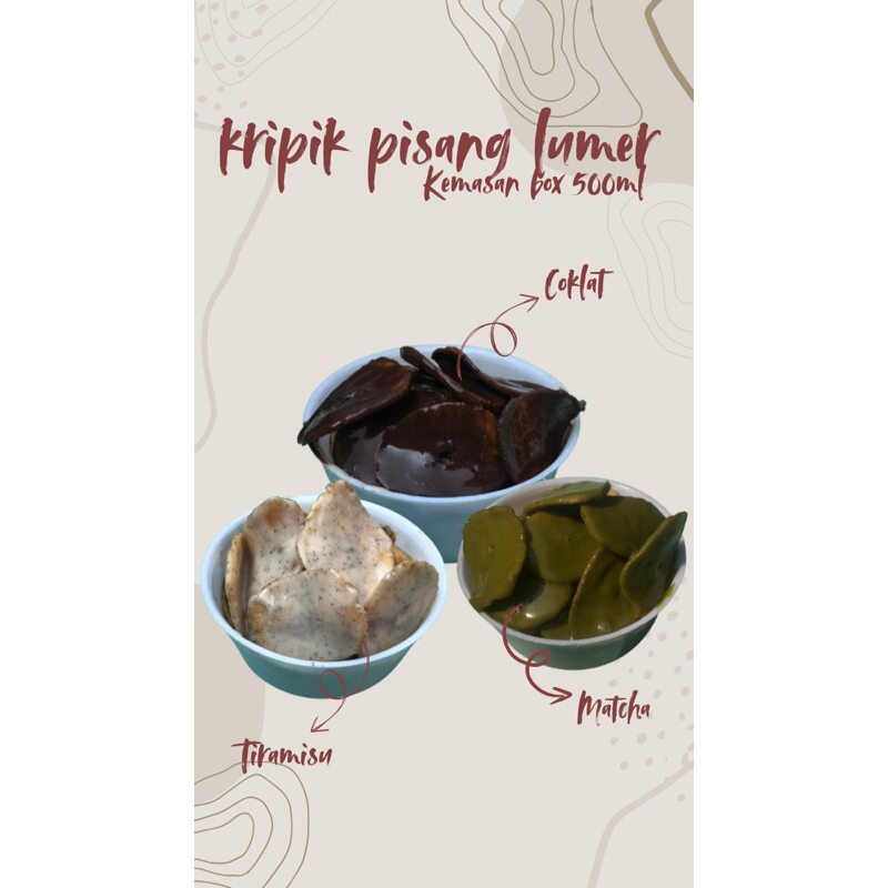 

KRIPIK PISANG LUMER BOX 500ml