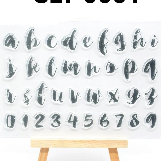 

Murah SLT1 Stempel stamp cetakan silikon fondant cake huruf angka abjad yamama baking