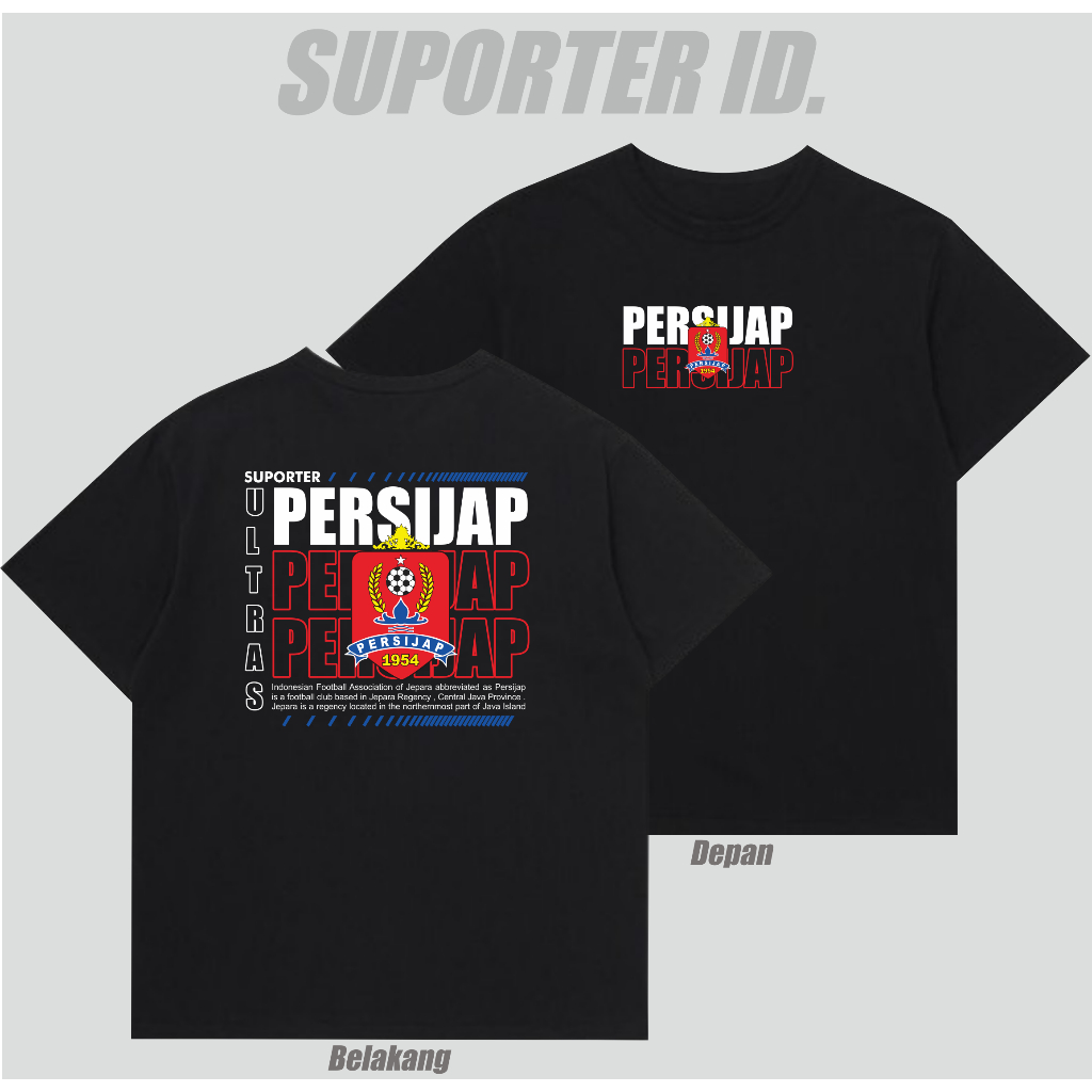 Kaos Suporter Persijap Jepara Tshirt Suporter Ultras Persijap Jepara