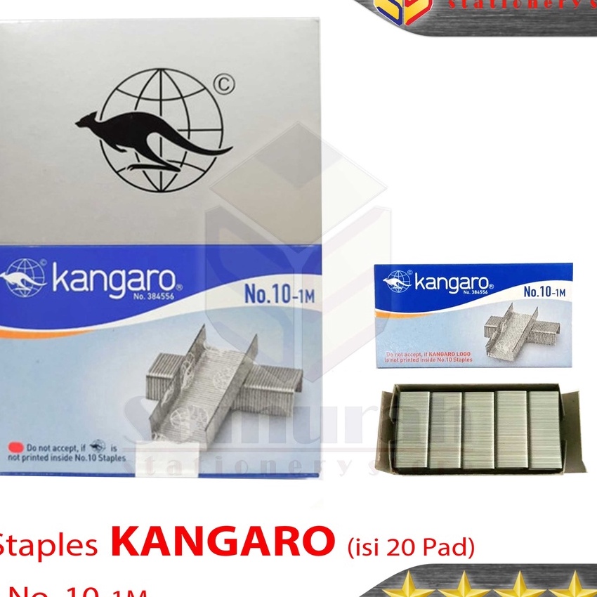 

KP8 Isi Staples Kangaro No 1 M Ori Refill Stapler no 1 M isi Stepler Hekter Kecil Asli Kanggaro No 1M