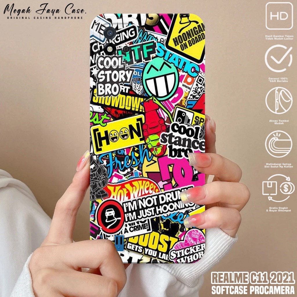 Case REALME C11 2021 - Casing Hp REALME C11 2021 Motif GRAFF - Silikon Hp REALME C11 2021 - Kondom H