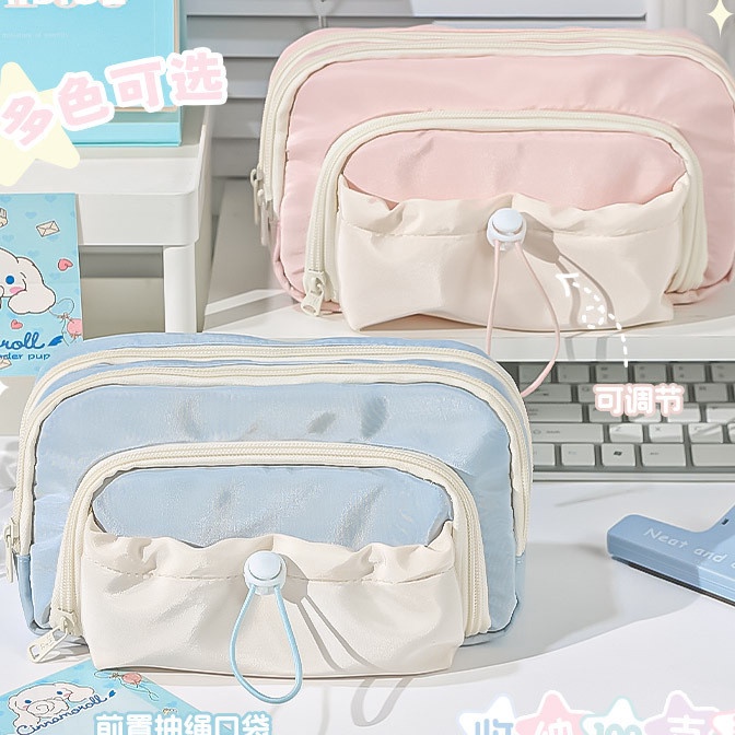 

KP8 Large Capacity Kawaii Pencil Cases flip Pencil Bag Pouch Holder Box for Girls Office Student Stationery Organizer School Supplies