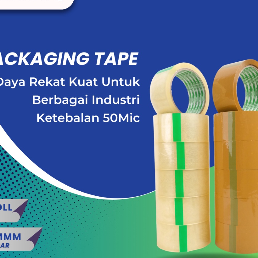 

HJ6 LAKBAN BENING 2 45MM X 72Y YARD SAZANAMI TAPE OPP LAKBAN COKLAT