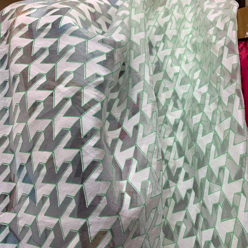 kain organza motif - kain organza kaca - kain organza premium lux glass - kain organza import