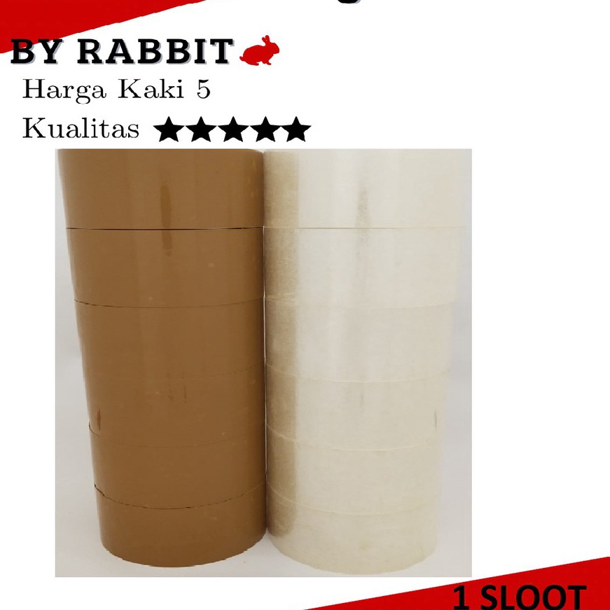 

FG2 LAKBAN 45MM x 1YARD 45MC LAKBAN BENING COKLAT 1SLOT 6ROL