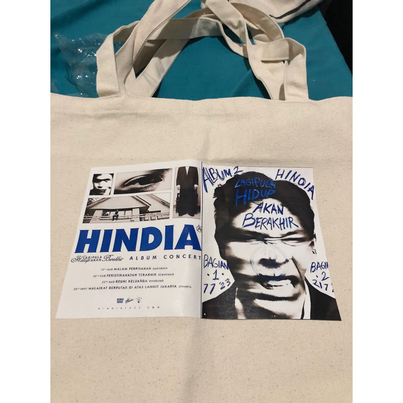 Totebag HINDIA | album Lagipula Hidup Akan Berakhir