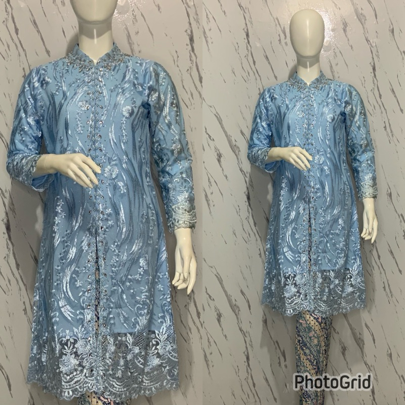 Kebaya Tunik Payet / Kebaya Tunik Tulle / Tunik Modern / bahan Tulle Premium