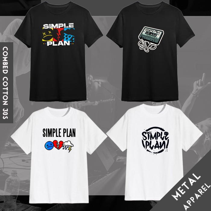 Kaos Band Simple Plan Collection / Baju Band Simple Plan / T-shirt Simple Plan distro Band Metal Pop
