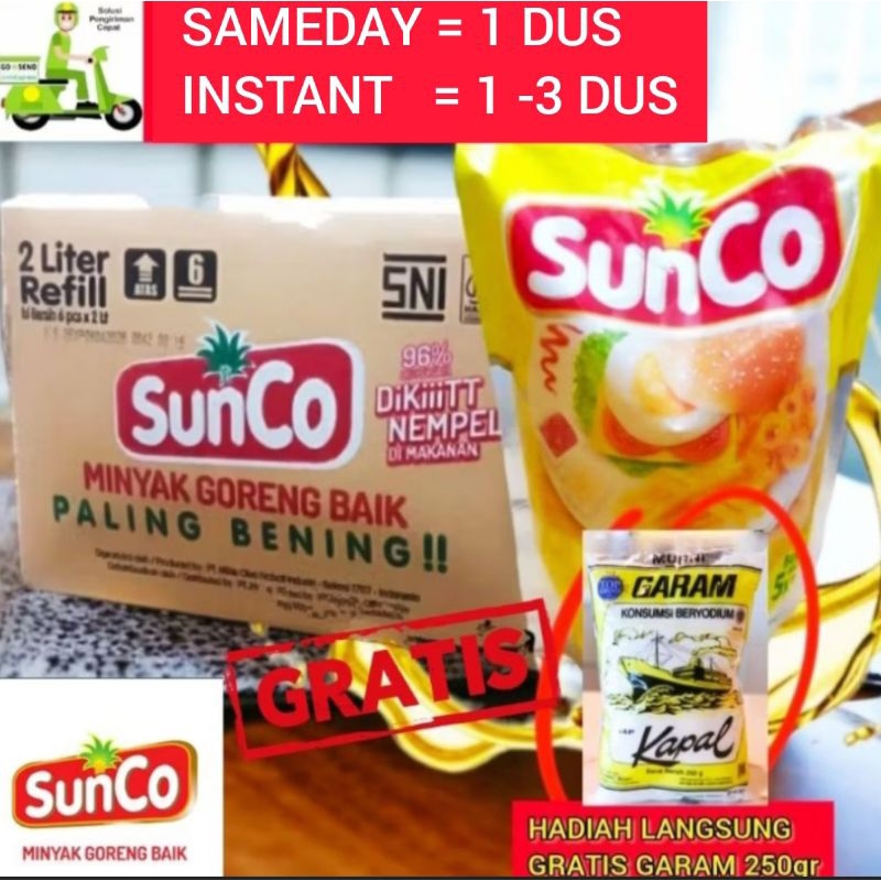 

( FLASH SALE HADIAH LANGSUNG ) FREE ONGKIR GRATIS ONGKIR + DISKON + CASHBACK XTRA + MINYAK GORENG SUNCO 2L 2 LITER 6 PCS GOJEK GRAB SPX SAMEDAY 1DUS INSTANT 1 - 4 DUS