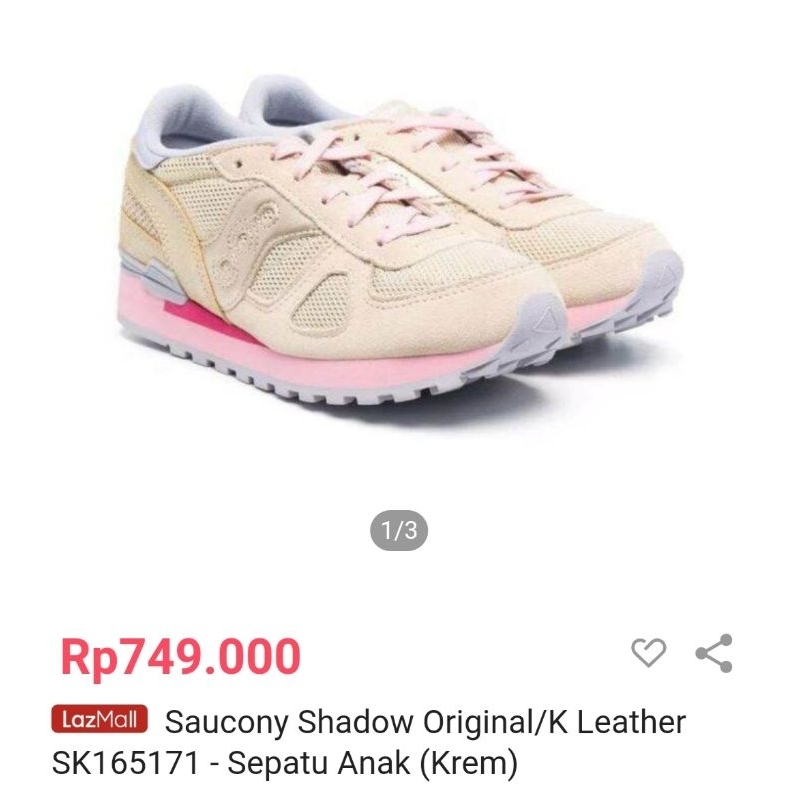 Saucony Shadow Original/K Leather SK165171 Cream