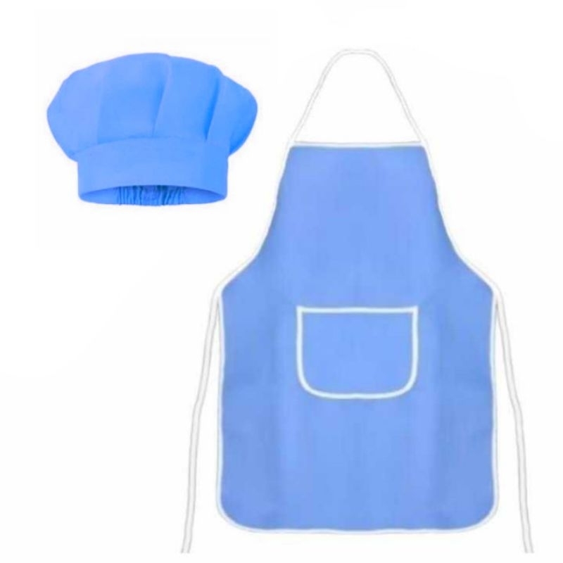Lotsoolup Celemek Dan Topi Chef Dewasa / Chef Apron And Hat