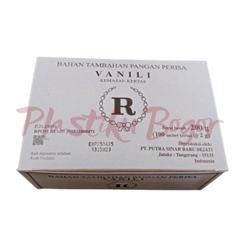 

Vanili R 1 Box isi 100 Pcs