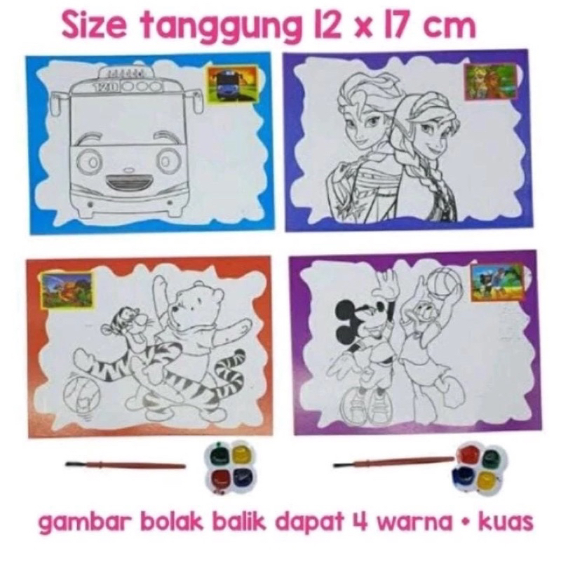 

Paket Mewarnai anak + pewarna + kuas