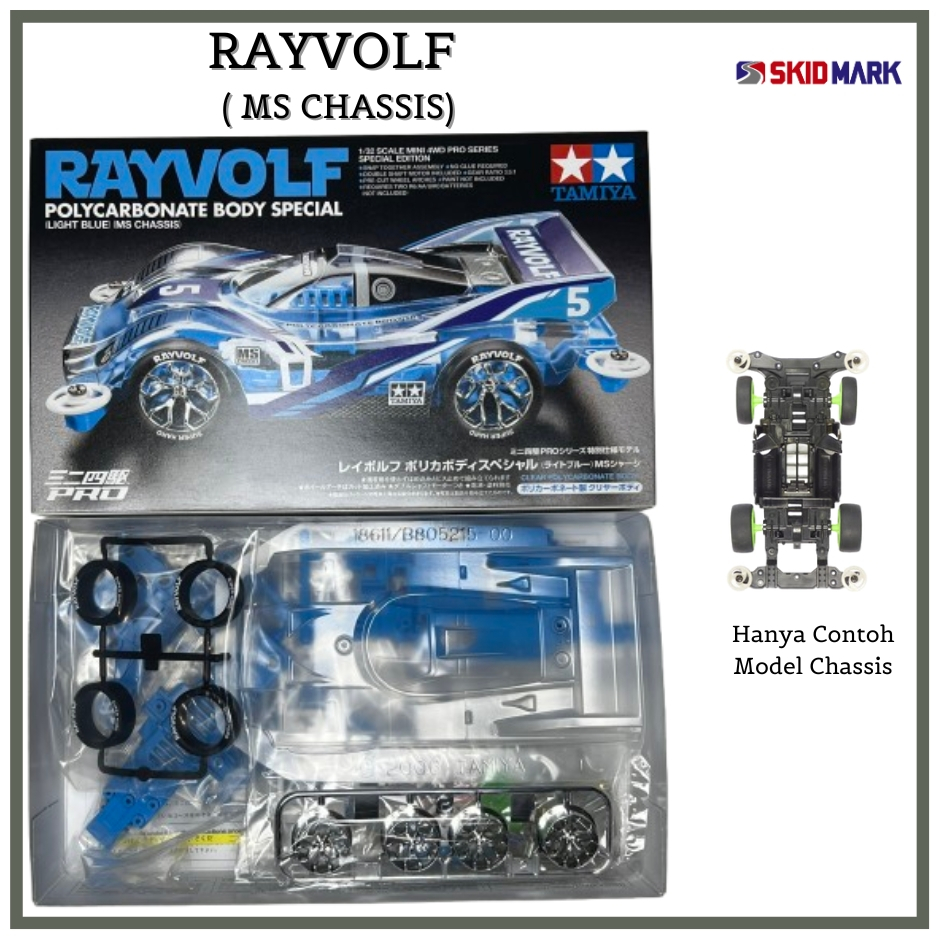 Tamiya Mini 4WD - Rayvolf MS Chassis (ORIGINAL)