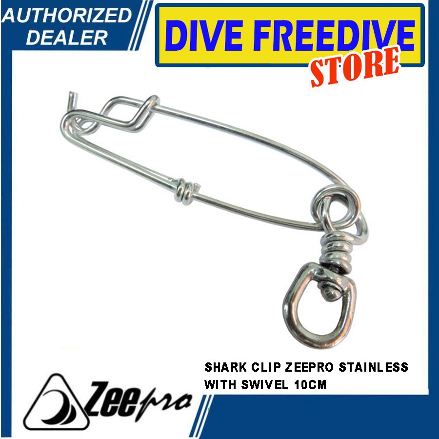 Shark Tuna Clip Zeepro Stainless Swivel Float Line Spearfishing Panah Ikan Selam