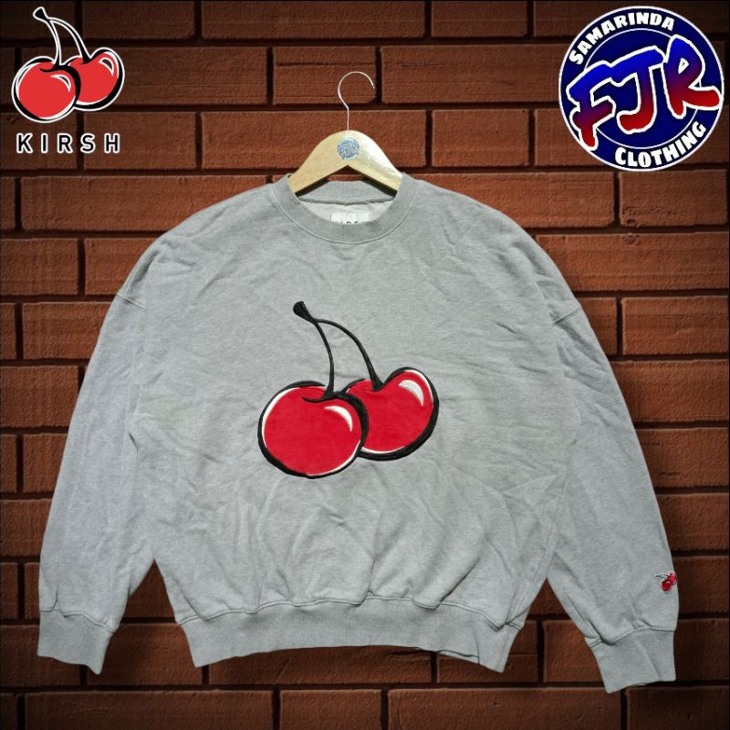 Kirsh Big Cherry Grey Crewneck Original