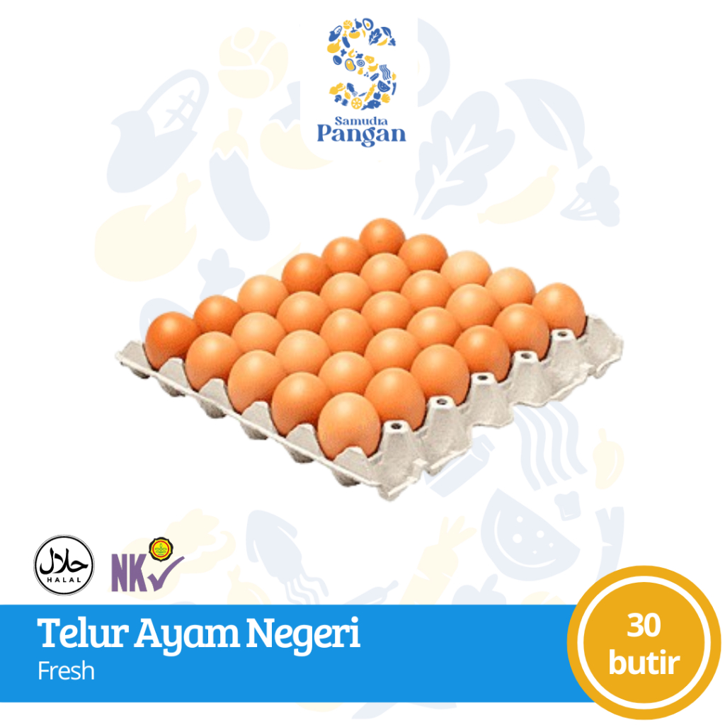 

Telur Ayam Negeri 1 Tray / 30 butir Fresh Tangerang Kota